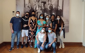 Professores do projeto Educação Continuada, da Central de Cursos, visitam a Casa Mário de Andrade