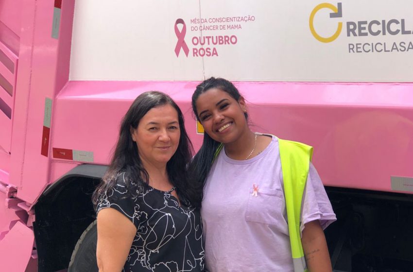  Caminhão Rosa da Loga promove ação de conscientização sobre o câncer de mama