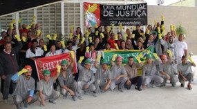  Equipe sindical e trabalhadores somam à manifestação mundial pelo Dia Internacional de Justiça para os Trabalhadores da Limpeza e Segurança