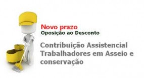 Informações sobre oposição ao desconto da Contribuição Negocial Profissional – Asseio e conservação