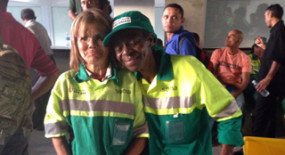  Peregrinação, perseverança e confiança uniram a categoria da Limpeza Urbana