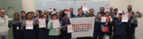Agentes de higienização das Faculdades Anhembi Morumbi filiam-se ao Siemaco