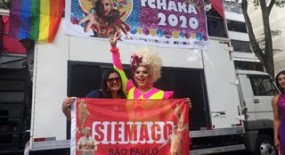Carnaval da diversidade: SIEMACO-SP participa do bloco da Tchaka, no Largo do Arouche