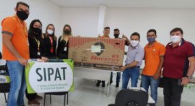 Cerimônia de encerramento da Sipat na Ecoss tem gincana e entrega de brindes aos trabalhadores