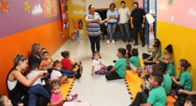 Creche do Siemaco SP recebe visita do Projeto Fazer o Bem, que quer contribuir com o local