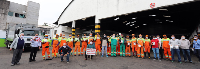 Dia do Trabalhador da Limpeza: distribuição de milhares de kits de proteção pelo SIEMACO-SP movimenta garagens e alojamentos