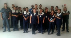 Equipe da limpeza do Conselho Regional de Contabilidade adere ao Siemaco