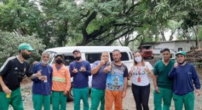 Equipe de Áreas Verdes e Plena promovem confraternização com trabalhadores