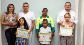 Filhos de trabalhadores desenham a realidade dos pais e o trabalho na Limpeza Urbana