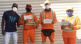  Funcionários da Limpa SP e do setor de Controle de Pragas recebem cartões da Promoção Sócio Premiado