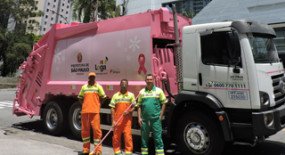 Outubro Rosa: Loga mais uma vez mostra que a coleta vai muito além do lixo