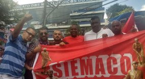  Siemaco participa dos atos em solidariedade ao ex-presidente Lula em SBC