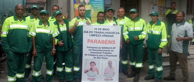 Homenagens e comemorações marcam o 16 de maio, Dia do Trabalhador da Limpeza Urbana, Asseio e Conservação e Áreas Verdes