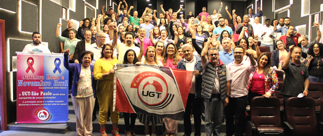UGT São Paulo realiza evento de conscientização sobre câncer de mama e de próstata na sede do SIEMACO-SP