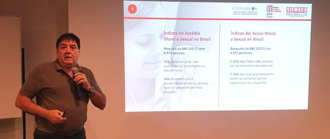 Siemaco e CONASCON representam categoria em evento da UNI Global América, no Peru