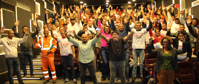 SIEMACO-SP recebe categoria em sua sede, iniciando campanha salarial da Limpeza Urbana de 2019