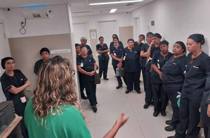  Maternidade São Luiz Star recebe ação do SIEMACO-SP em prol da saúde mental dos trabalhadores da Brasanitas
