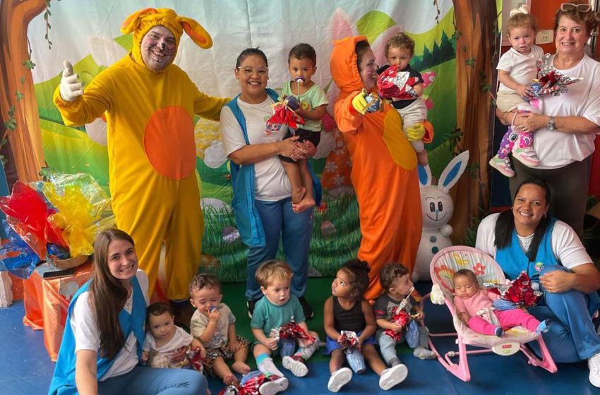Creche Aida Visconde de Bastos promove Festival Lolapascoinha com diversão e aprendizado sobre a Páscoa