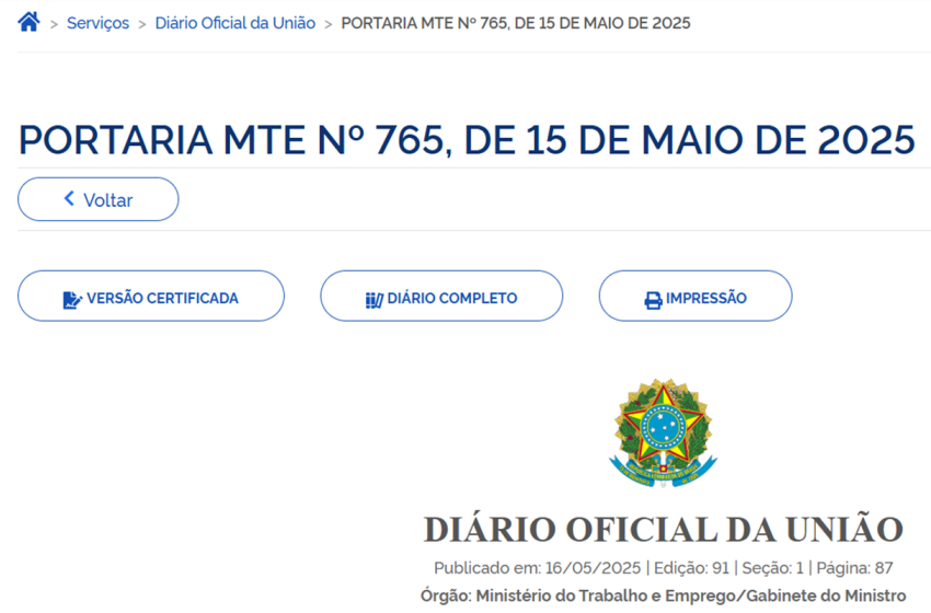 Vigência da nova redação da NR-01 é prorrogada