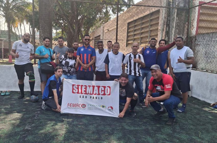  Trabalhadores da Loga se reúnem em futebol e resenha no Transbordo Ponte Pequena