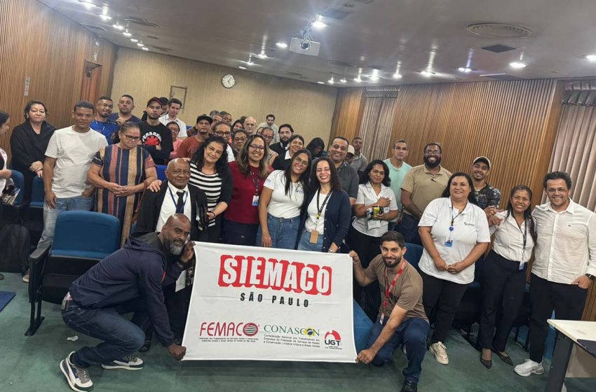  SIEMACO-SP participa da integração de novos trabalhadores da empresa Soluções no Fórum Federal Civil