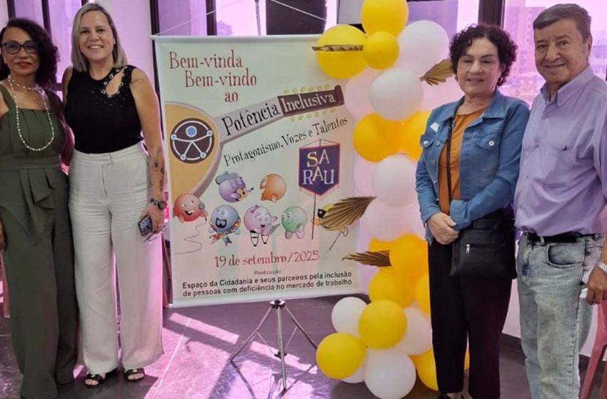 Sarau destaca protagonismo de pessoas com deficiência e reforça luta por inclusão no trabalho