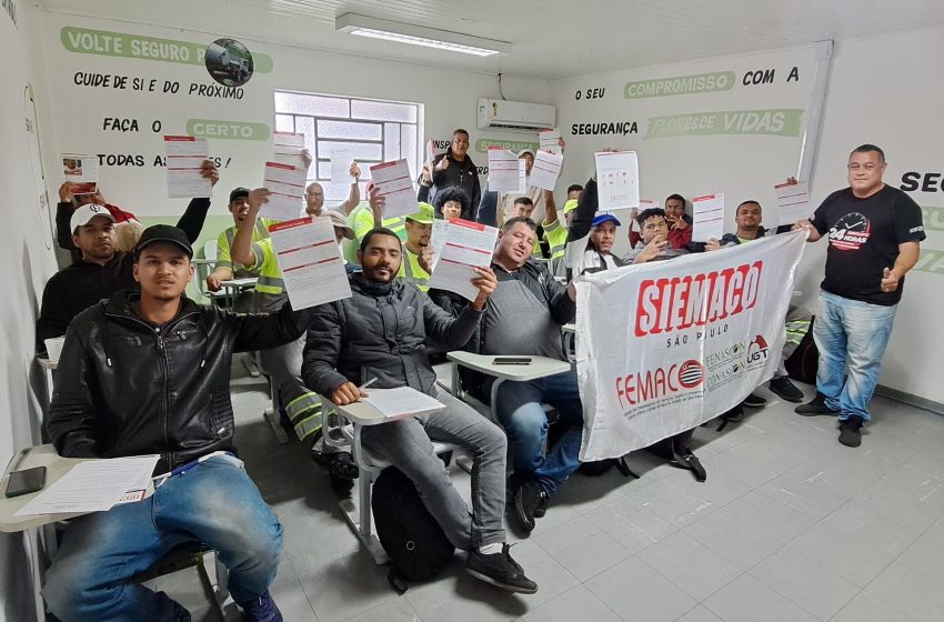 Com 100% de filiação, integração do SIEMACO—SP na Loga Jaguaré fortalece o trabalho de base