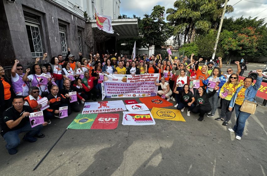  Com apoio do SIEMACO-SP, Março Mulher 2026 tem ato contra a violência à mulher no Brás