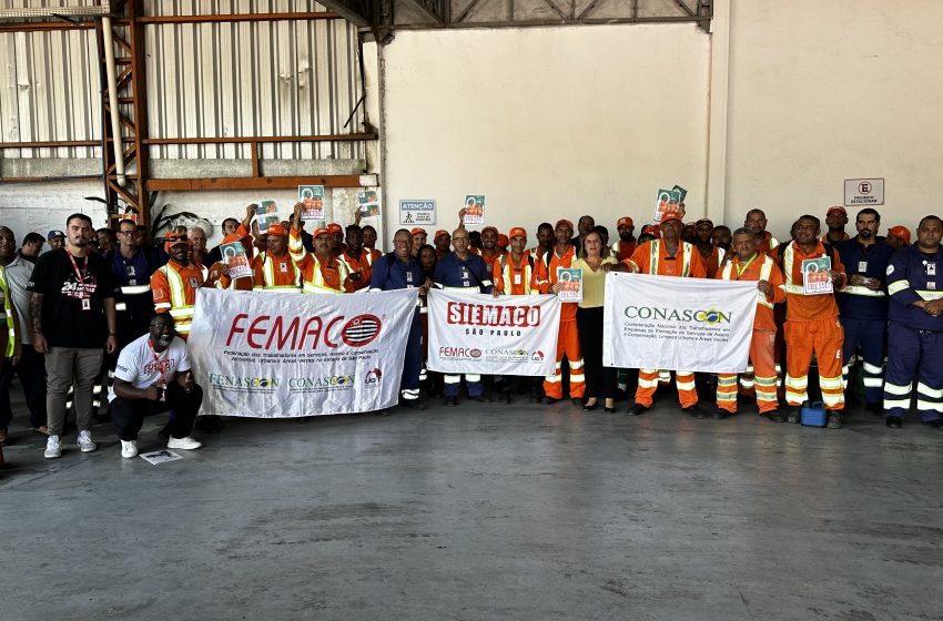  SIEMACO-SP leva debate sobre a NR-38 aos trabalhadores da ECOSS Ambiental