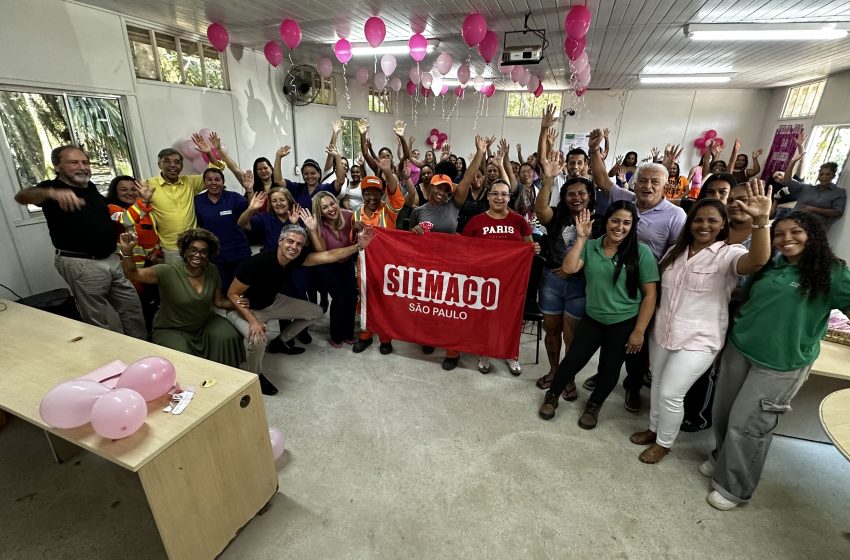  Mês da Mulher: SIEMACO-SP promove eventos nas garagens da Corpus trabalhadoras da varrição
