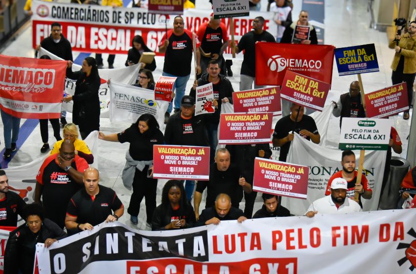  SIEMACO-SP participa de mobilização em Guarulhos e reforça defesa do fim da escala 6×1