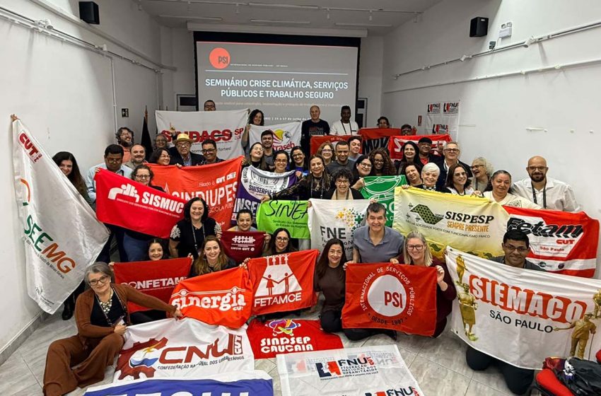  SIEMACO-SP e sindicatos discutem impacto da crise climática na segurança do trabalho durante seminário em Porto Alegre