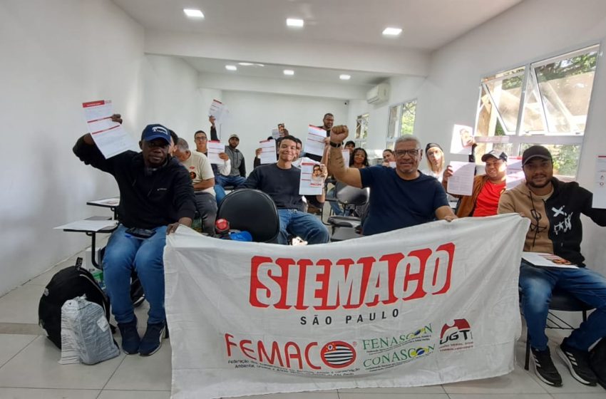  SIEMACO-SP realiza integração de trabalhadores na Loga e conquista novos filiados